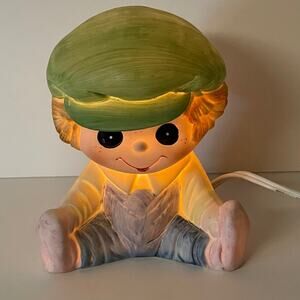 Interpur infant baby boy toddler room nightlight lamp Raggedy Andy vintage LNC